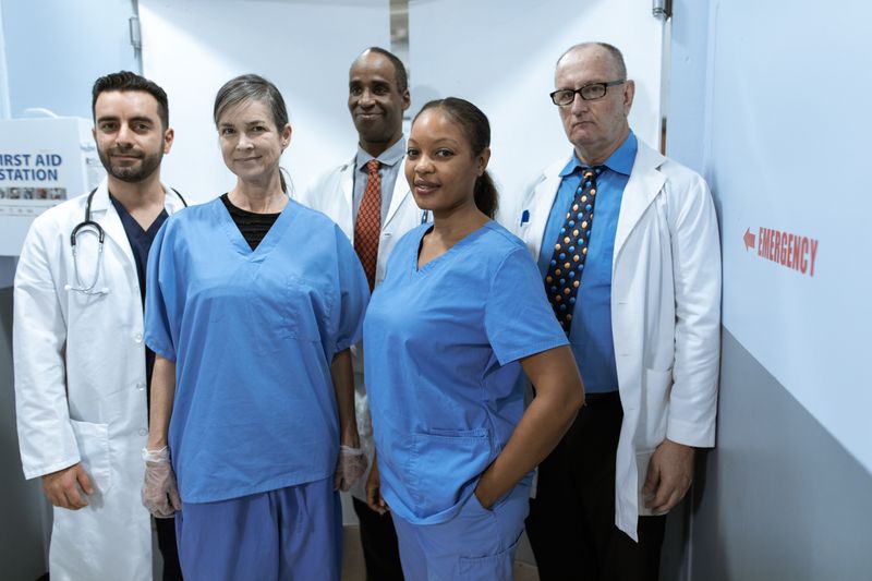 Healthcare professionals team