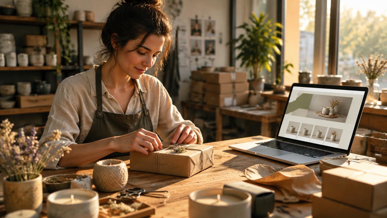 A small business owner turning a passion into an online business.